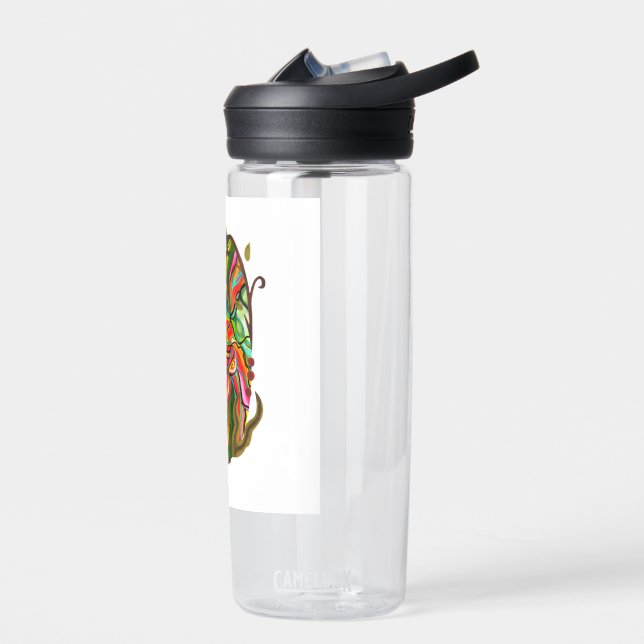 Original Abstract Portal Pattern Water Bottle (Left)