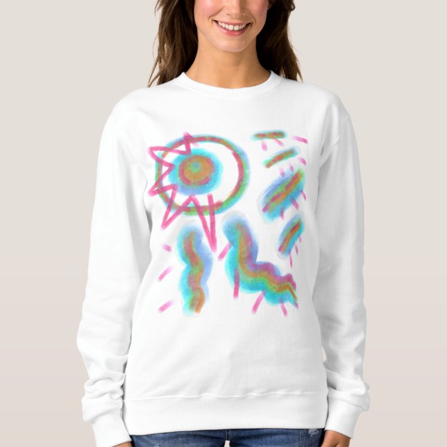 Original Abstract Wearable Art Sweatshirt (Front)