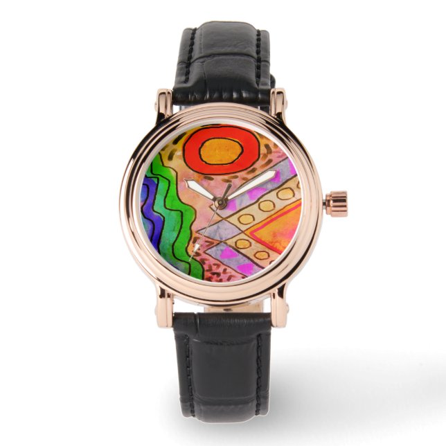 Original Abstract Wearable Art Watch (Front)