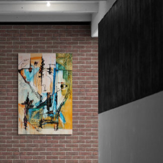 Original Acrylic Painting On Poster Paper (Matte)