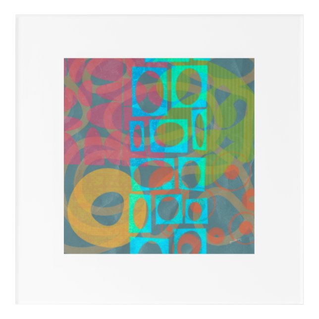 Original Acrylic Wall Art, 12" x 12" Print (Front)