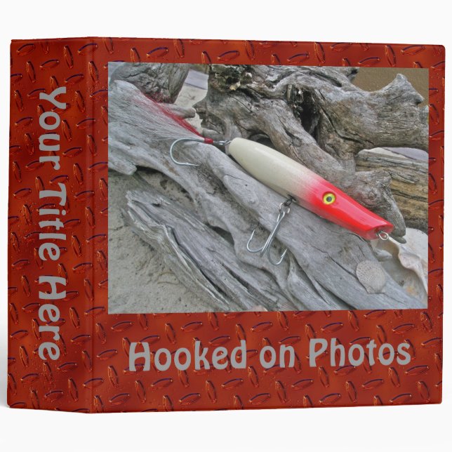 Original AJS Pencil Popper Fishing Lure 3 Ring Binder (Front/Spine)