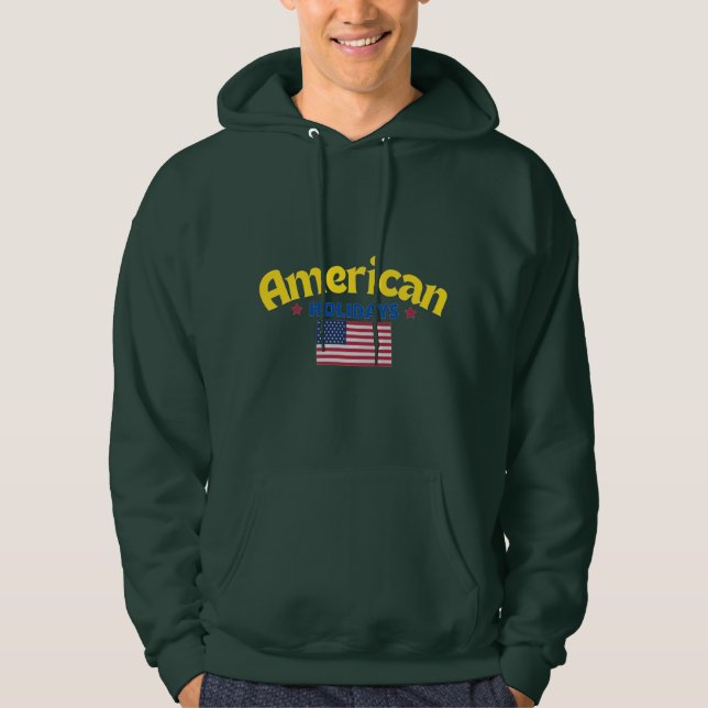 Original American USA Holiday | True Classic  Hoodie (Front)