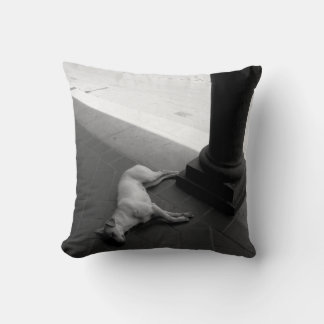 Original art: "a peaceful nap in the shade" throw pillow