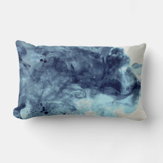Original art: "aqua clocks" lumbar pillow