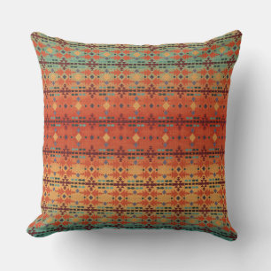 Original Art by Cherie Southwestern Tribal Throw Pillow