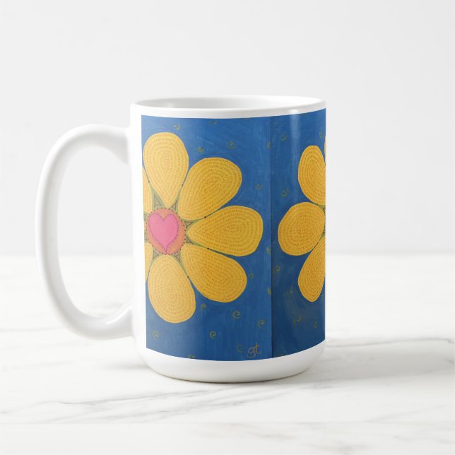 Original Art- Love Me Love Me Not Daisy Coffee Mug (Left)