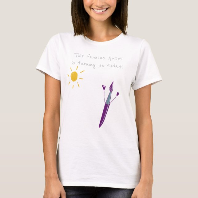 Original Art On Your Birthday Women’s T-Shirt (Front)
