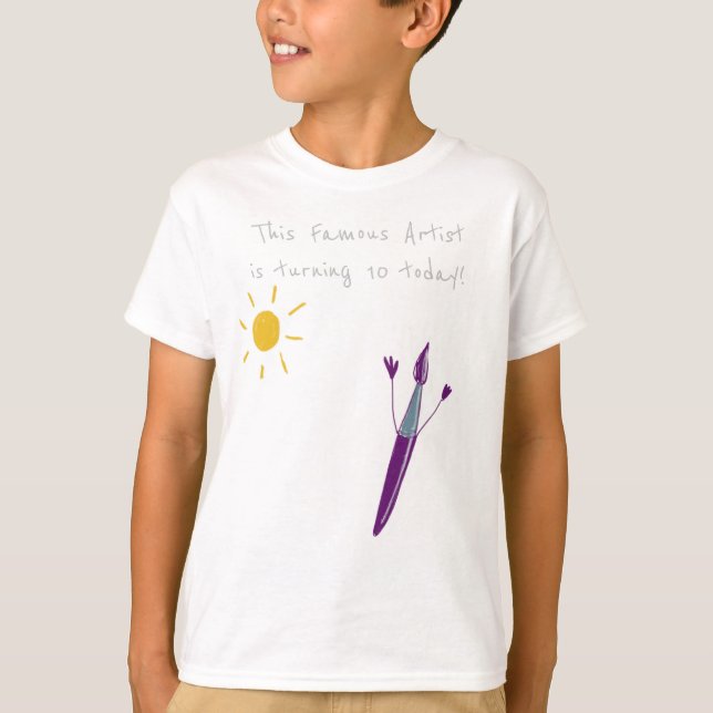 Original Art On Your T-Shirt Birthday Boy T-Shirt (Front)