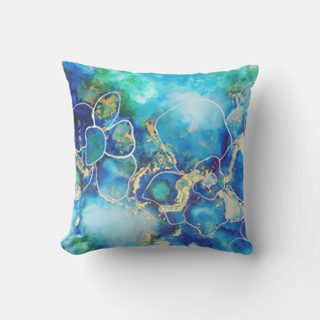 Original art outdoor pillow  (Front)