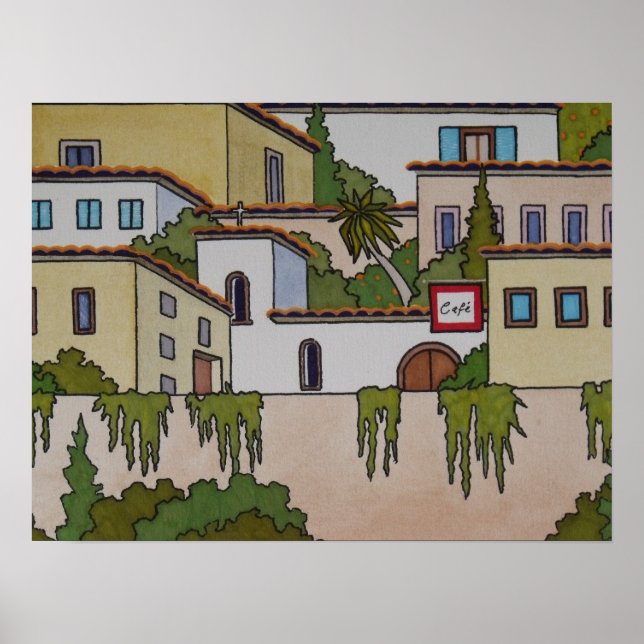 Original art print - A walk in Granada 03 (Front)
