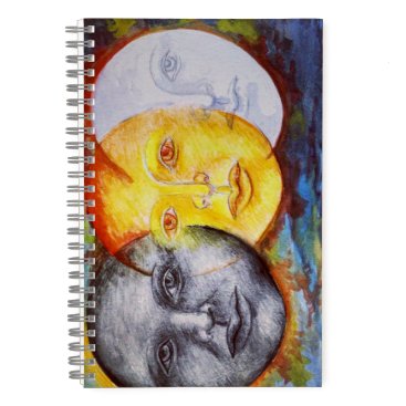 Original art sun moon eclipse notebook Original art sun moon eclipse notebook