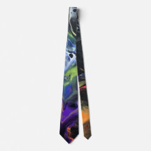 Original Art Unique Abstract NeckTie