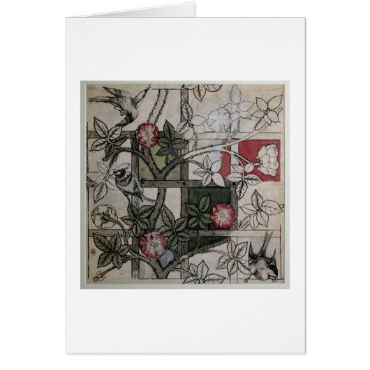 Original artwork for 'Trellis' wallpaper design, 1 Cards (Front)