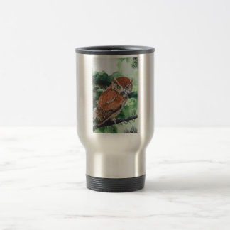 Original artwork "owl" travel mug
