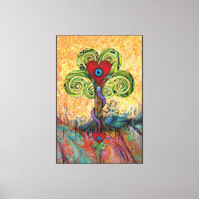 Original Artwork: Tree of Life, Love & Wisdom Canvas Print (Front)