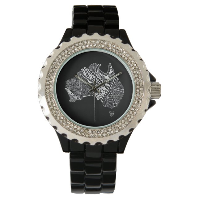 Original Australia Map Art - Choose Your Colour Watch (Front)