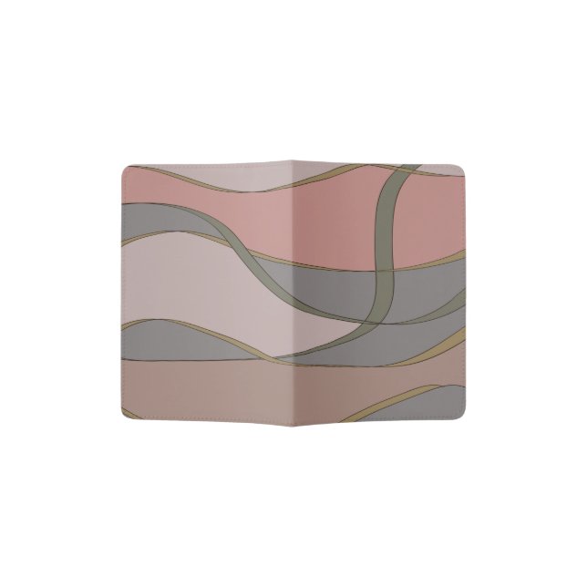 original author's pattern abstraction unique style passport holder (Opened)