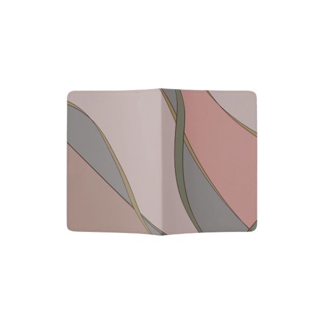 original author's pattern abstraction unique style passport holder (Opened)