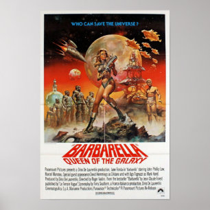 Original Barbarella Movie Poster