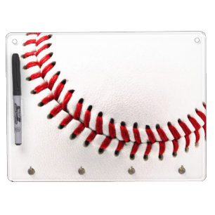 Original baseball ball dry erase board with keychain holder