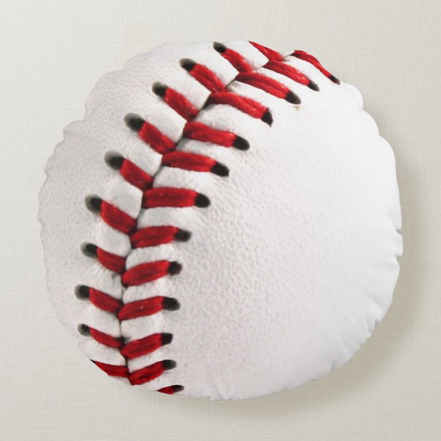 Original baseball ball round pillow (Front)