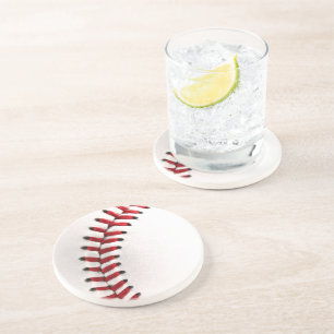 Original baseball ball sandstone coaster