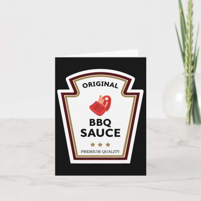 Original Bbq Sauce Condiment Group Costume  Card (Front)