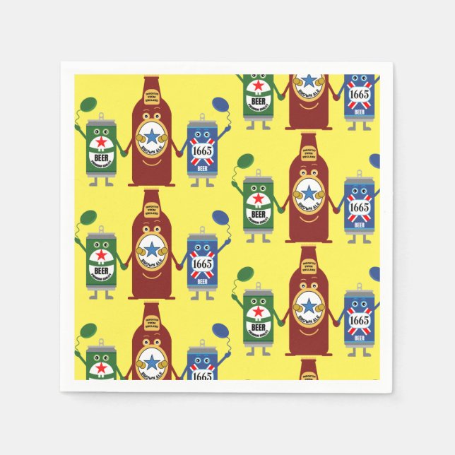 Original Beer lover Gifts Napkin (Front)