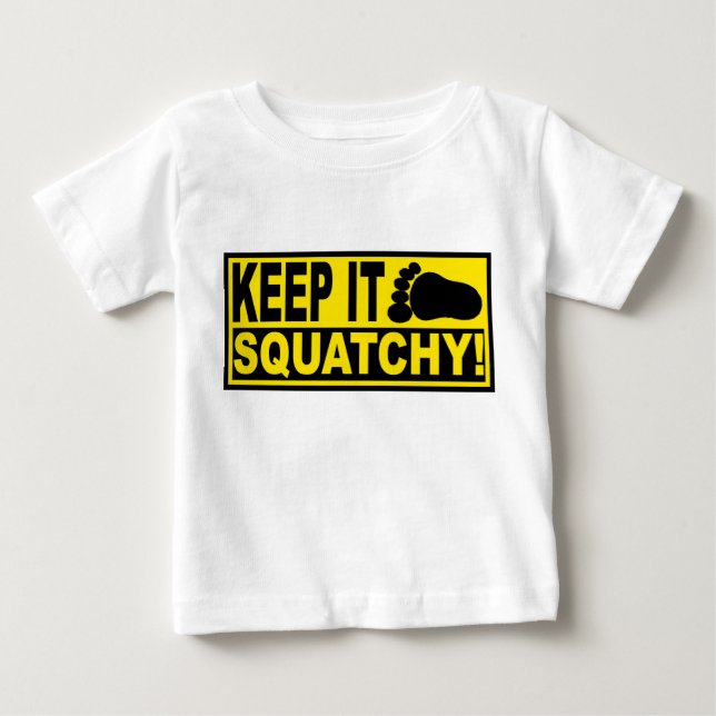 Original & Best-Selling Bobo's KEEP IT SQUATCHY! Baby T-Shirt (Front)