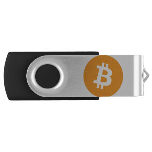 Original Bitcoin (BTC) logo Flash Drive