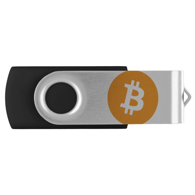 Original Bitcoin (BTC) logo Flash Drive (Front)