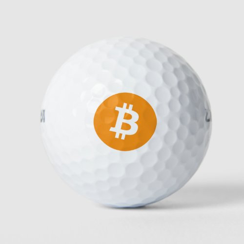 Original Bitcoin BTC logo Golf Balls