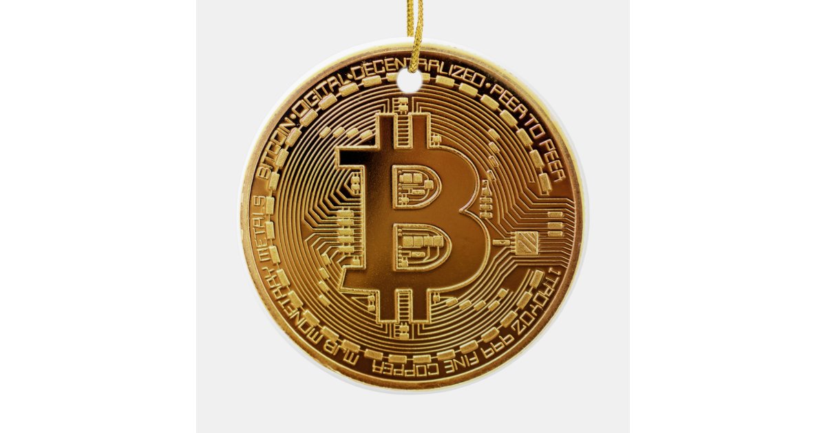 Original Bitcoin Logo Graph Christmas Ornament | Zazzle.com