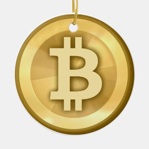 Original Bitcoin Logo Symbol Christmas Ornament 3