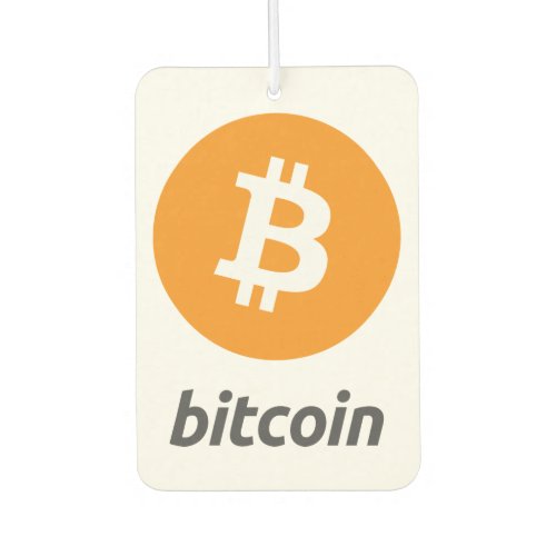 Original Bitcoin Logo Symbol Crypto Air Freshener