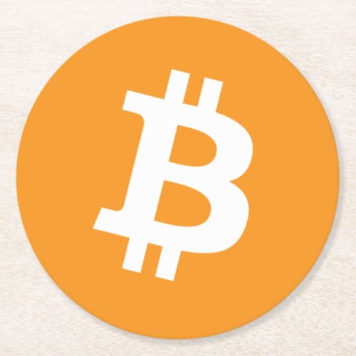 Original Bitcoin Logo Symbol Crypto Drink Coaster