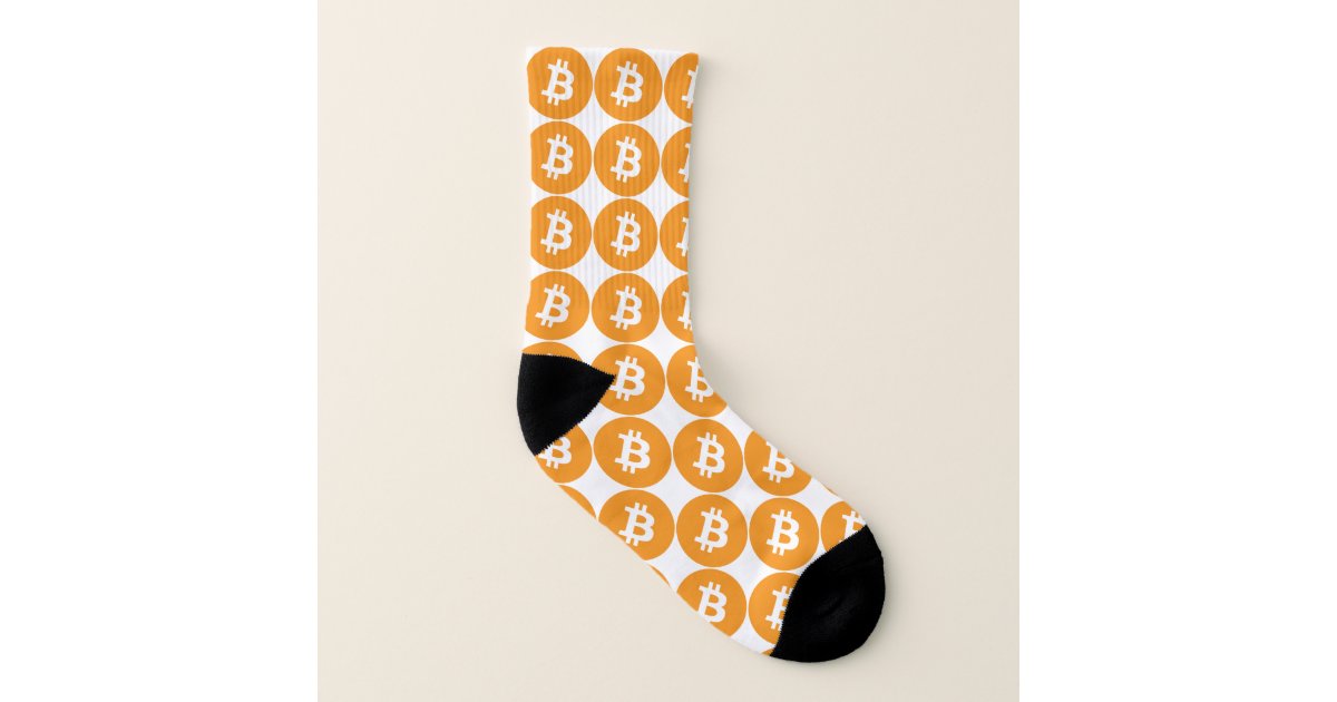 Original Bitcoin Logo Symbol Cryptocurrency Socks | Zazzle.com