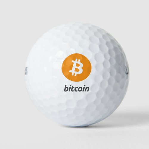 Original Bitcoin Logo Symbol Golf Ball Golfballs