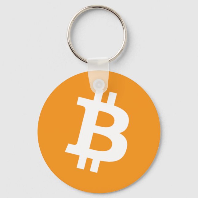Original Bitcoin Logo Symbol Keychain (Front)