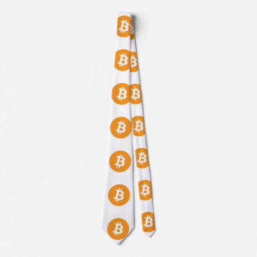 Original Bitcoin Logo Symbol Necktie