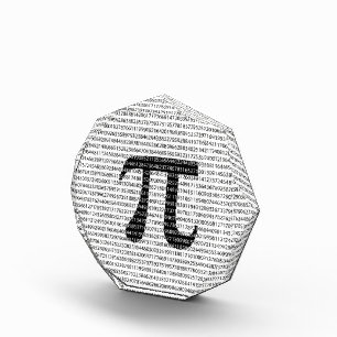 Original black number pi day mathematical symbol award