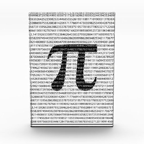 Original black number pi day mathematical symbol award