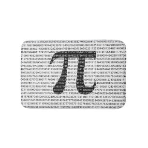 Original black number pi day mathematical symbol bathroom mat