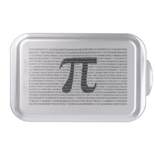 Original black number pi day mathematical symbol cake pan