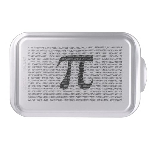 Original black number pi day mathematical symbol cake pan