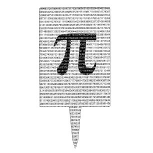 Original black number pi day mathematical symbol cake topper
