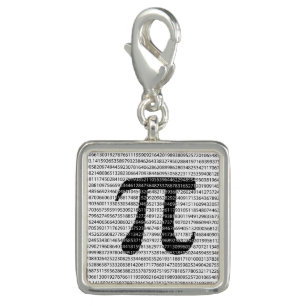 Original black number pi day mathematical symbol charm