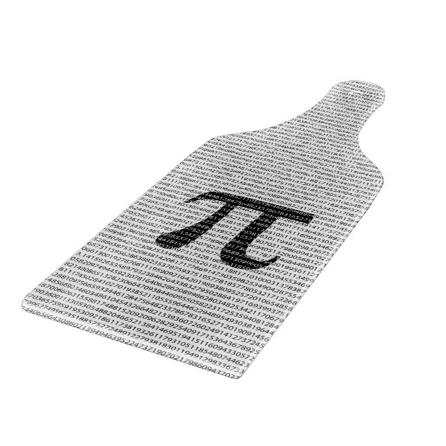 Original black number pi day mathematical symbol cutting board (Corner)