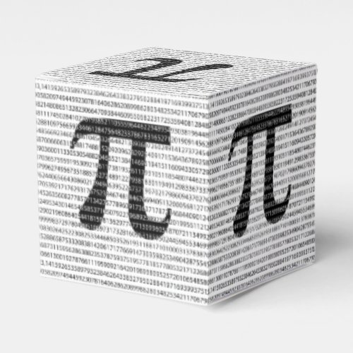Original black number pi day mathematical symbol favor boxes